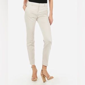 Express columnist straight leg pants beige